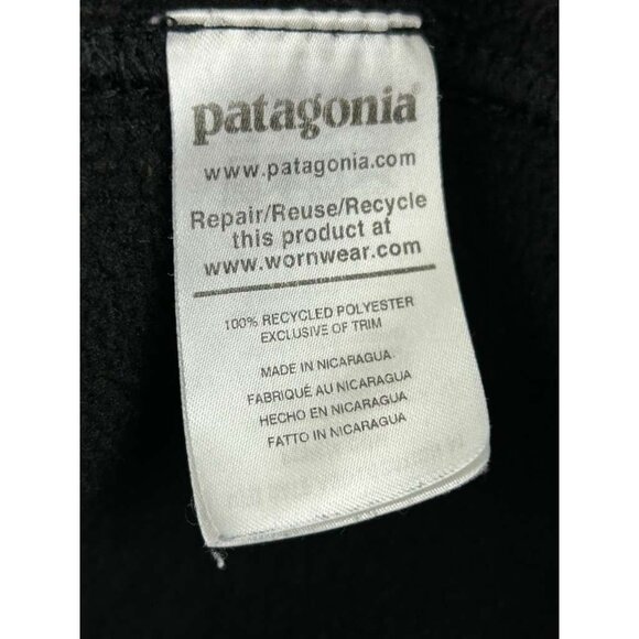 Patagonia Synchilla Women's Size Medium Sweater Fleece Black Full Zip Jacket - Picture 9 of 15